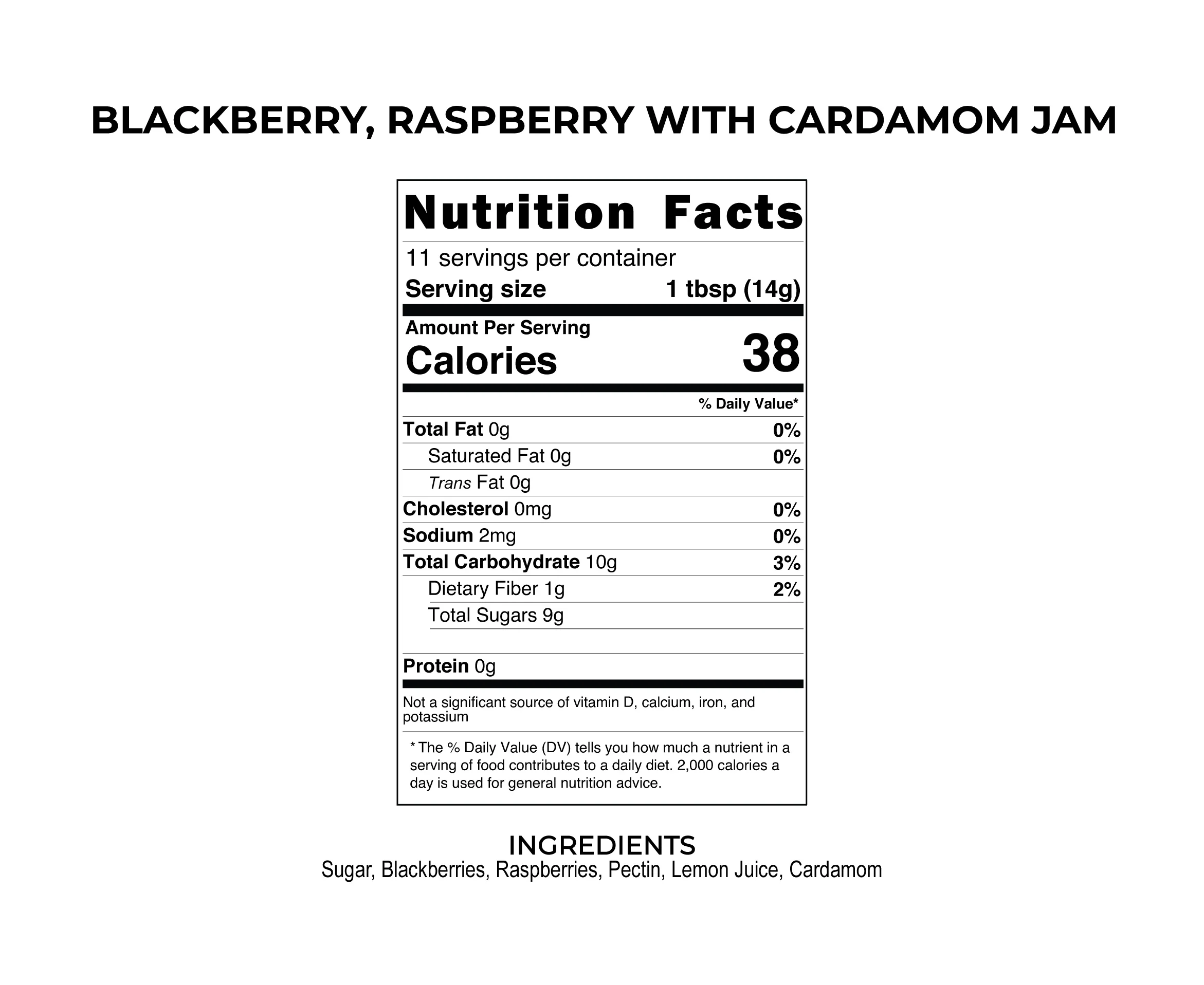 BLACKBERRY RASPBERRY WITH CARDAMOM JAM - Image 3