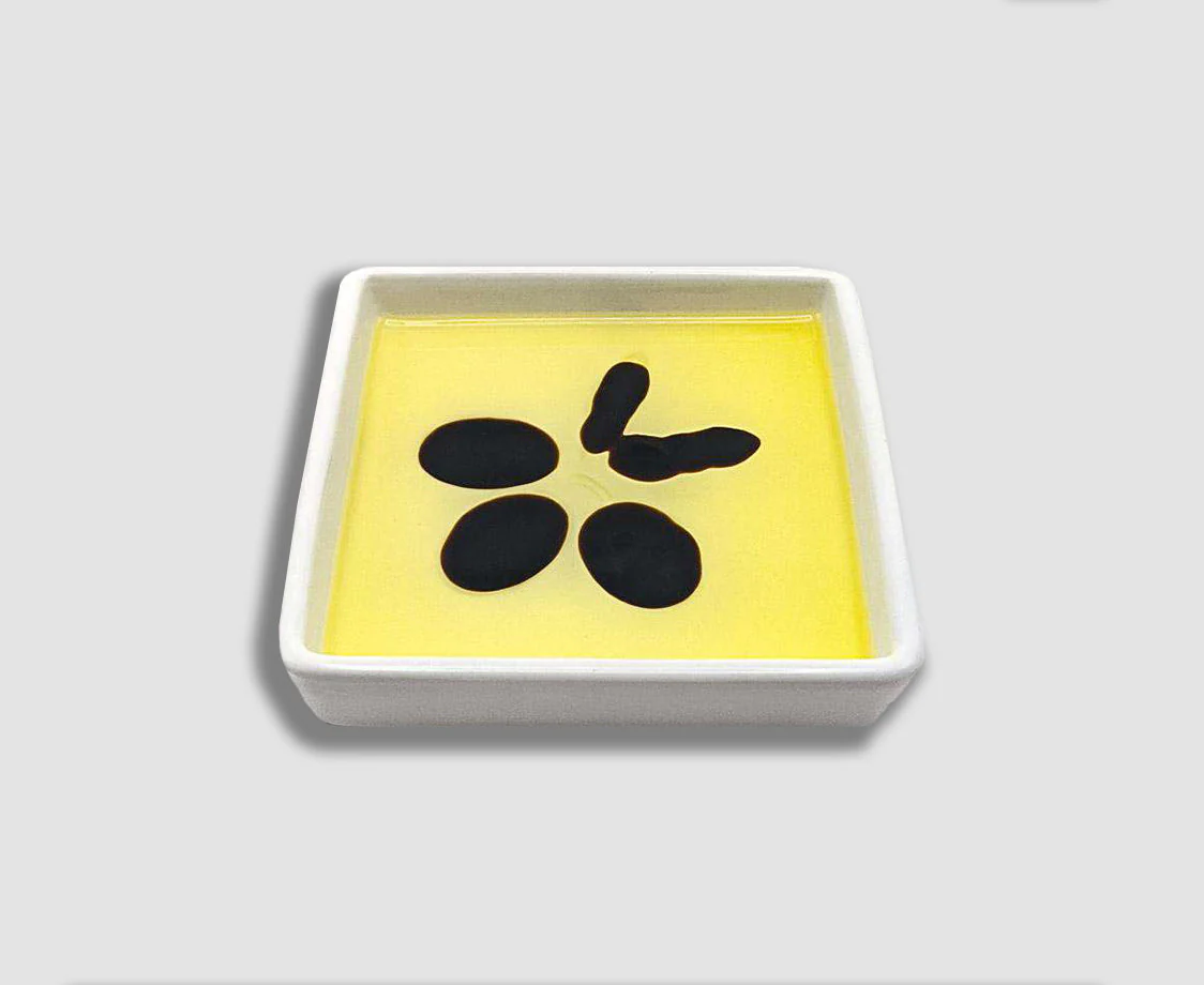 SQUARE OLIVE CLUSTER OIL & VINEGAR DIPPING DISH - Image 2