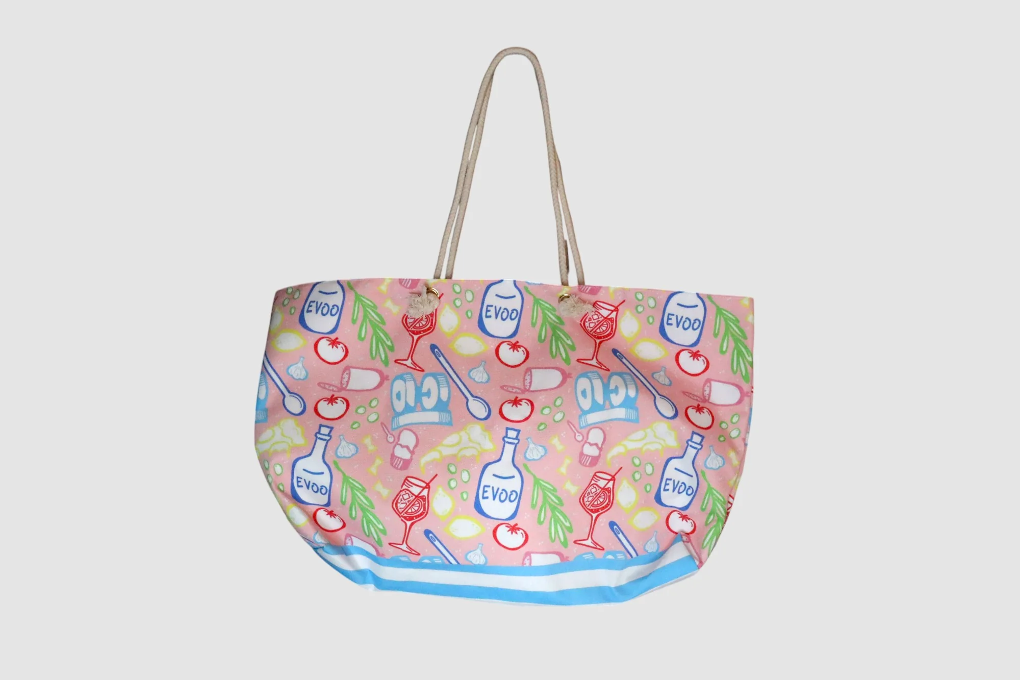 DOLCE VITA AT THE MILL CANVAS WEEKENDER TOTE BAG