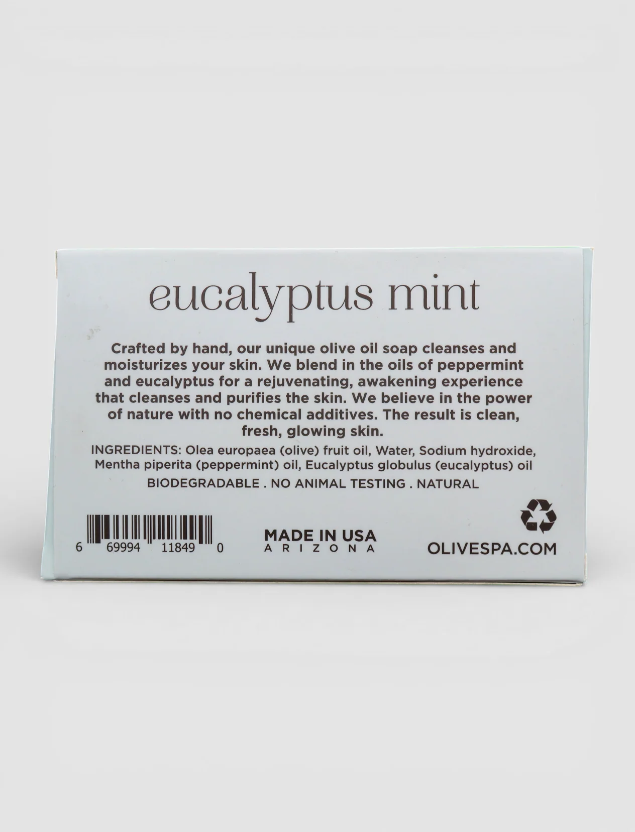 EUCALYPTUS MINT OLIVE OIL SOAP - Image 4