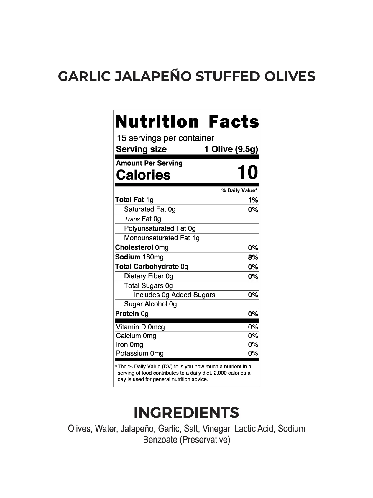 GARLIC & JALAPENO STUFFED OLIVES - Image 3