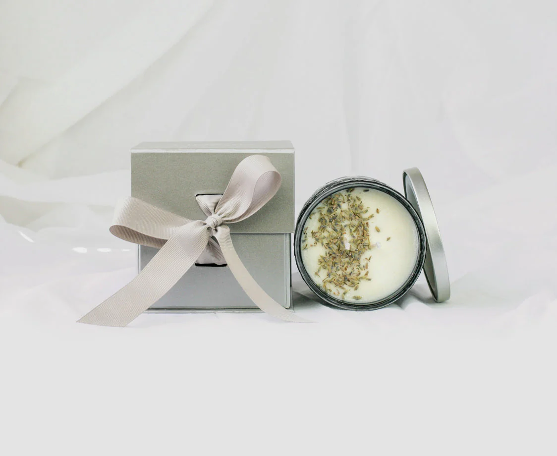 LAVENDER AROMATHERAPY CANDLE BLACK - Image 3