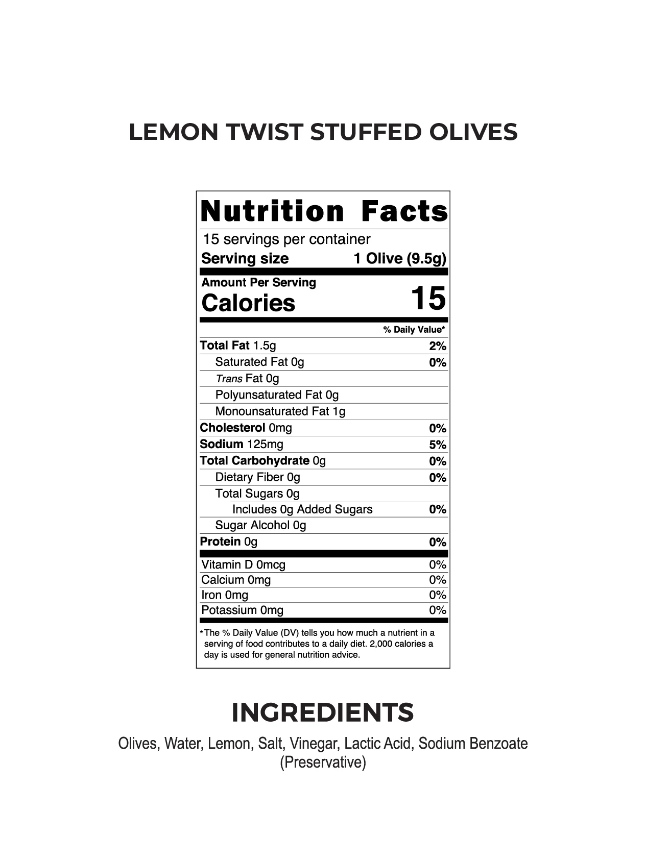 LEMON TWIST STUFFED OLIVES - Image 3
