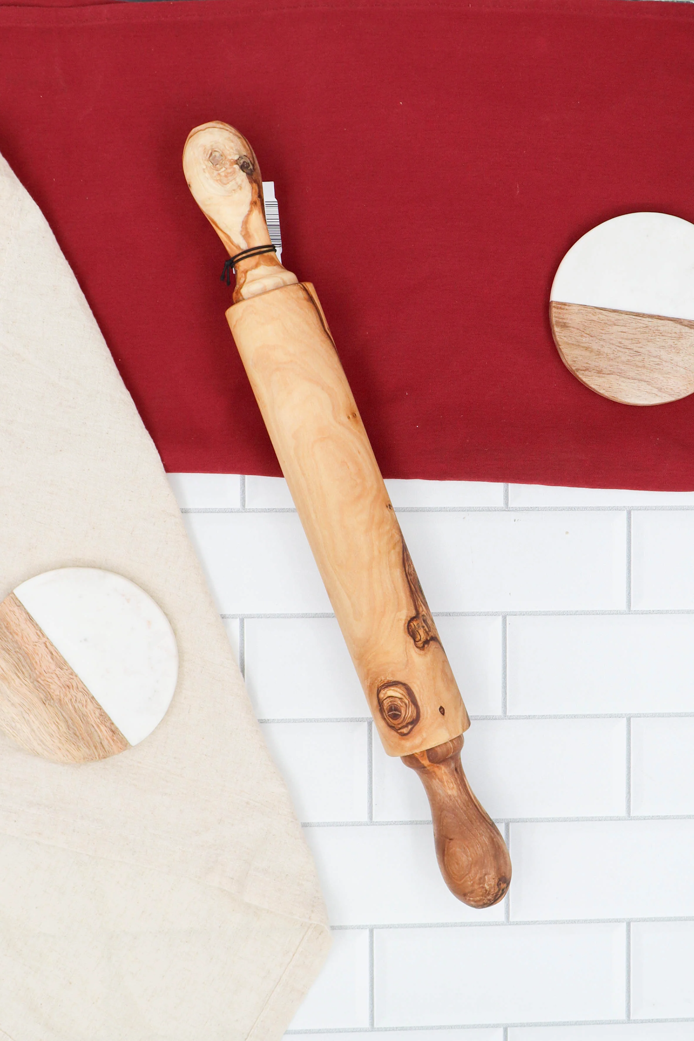 OLIVE WOOD ROLLING PIN - Image 2