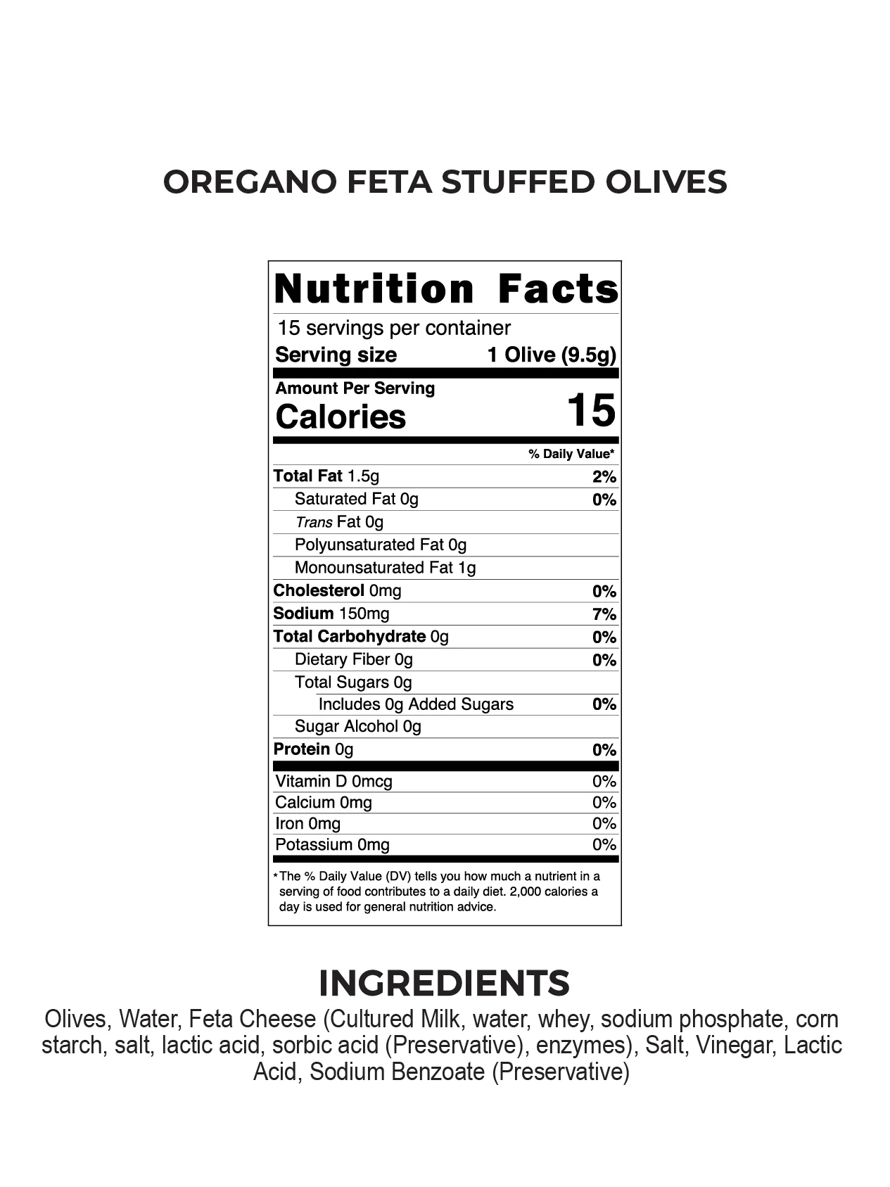 OREGANO FETA STUFFED OLIVES - Image 3