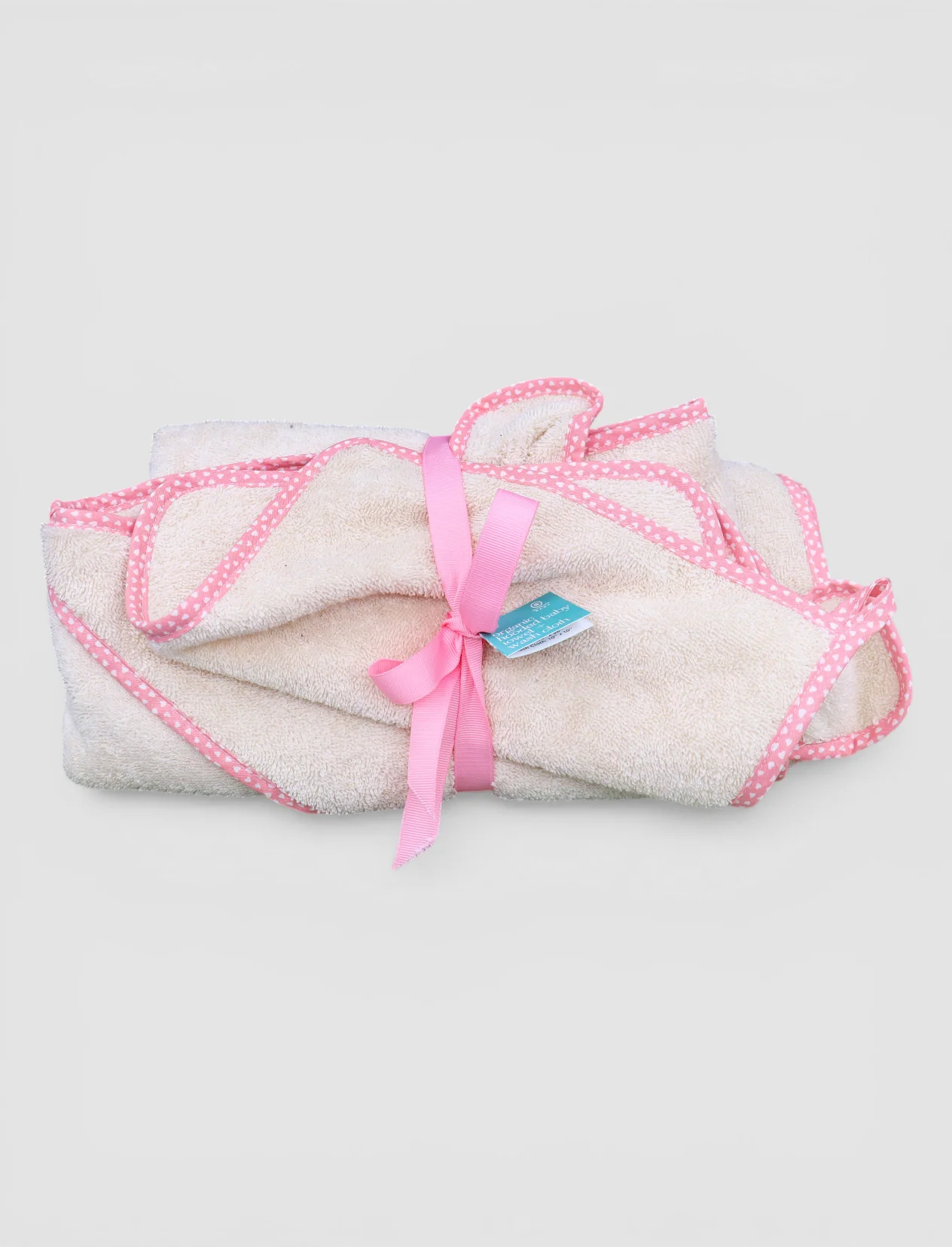 ORGANIC HOODED BABY TOWEL AND WASH CLOTH - Image 3