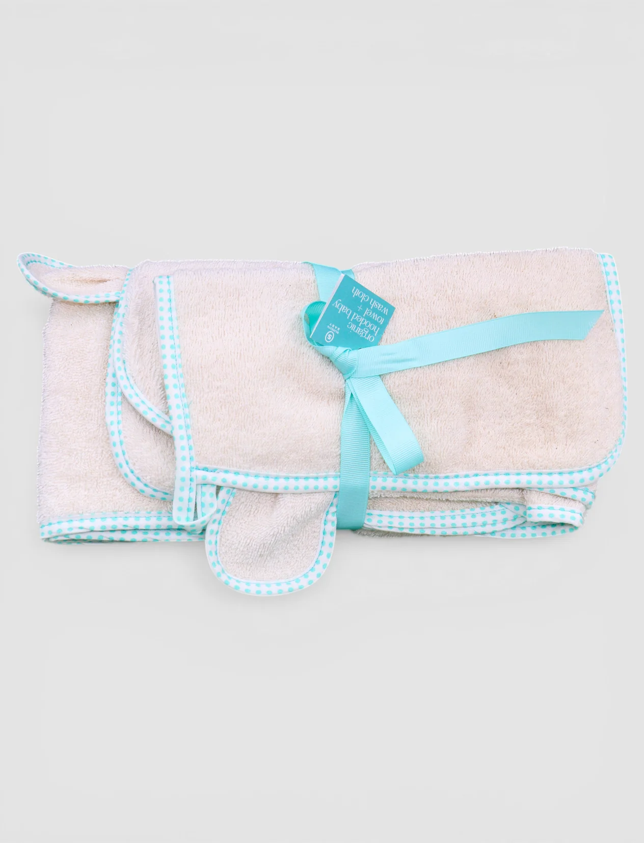 ORGANIC HOODED BABY TOWEL AND WASH CLOTH - Image 4