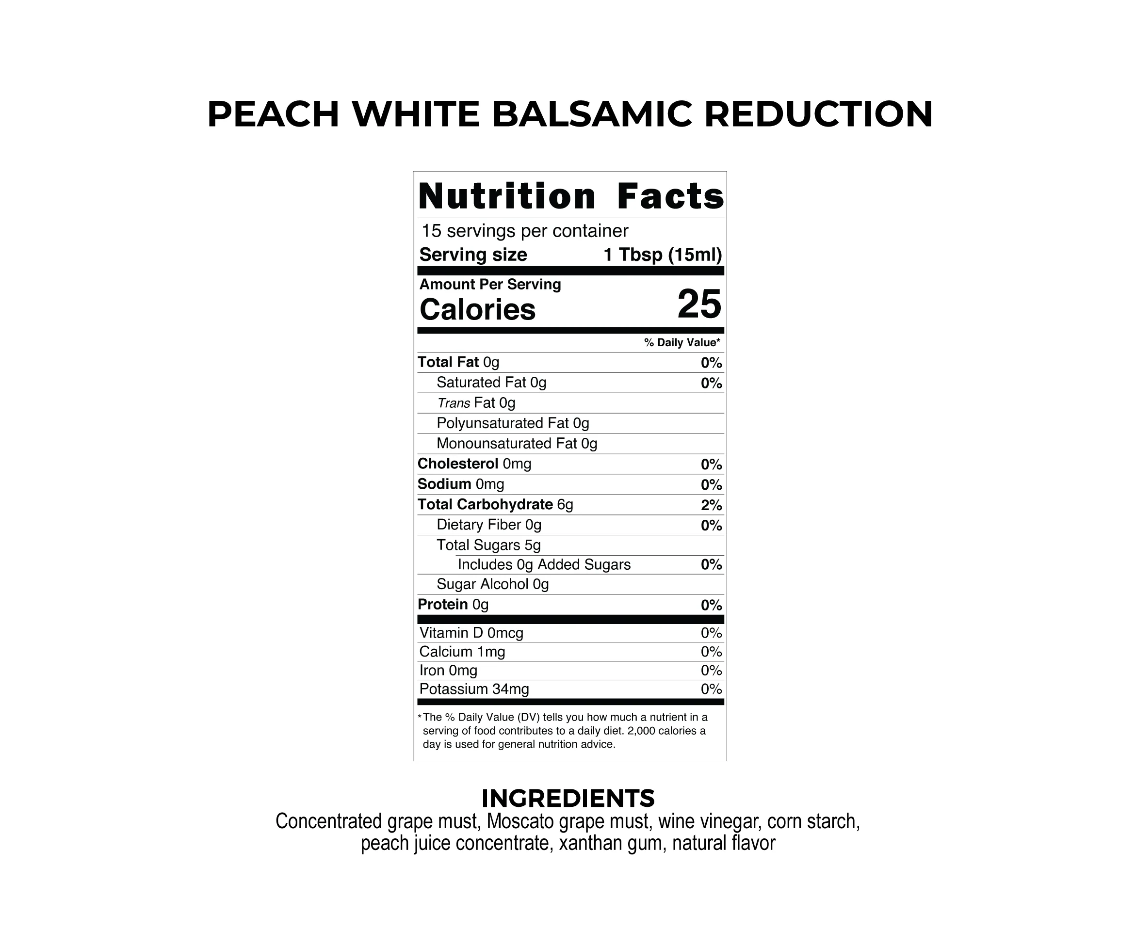 PEACH WHITE BALSAMIC REDUCTION - Image 3