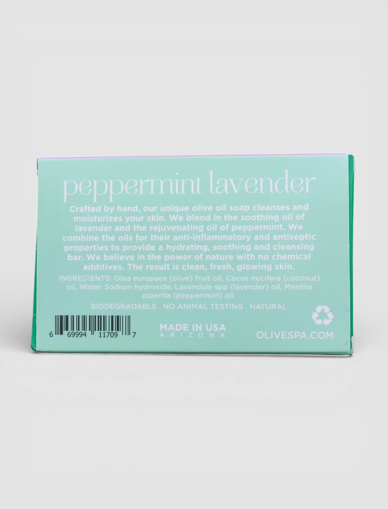 PEPPERMINT LAVENDER OLIVE OIL SOAP - Image 4