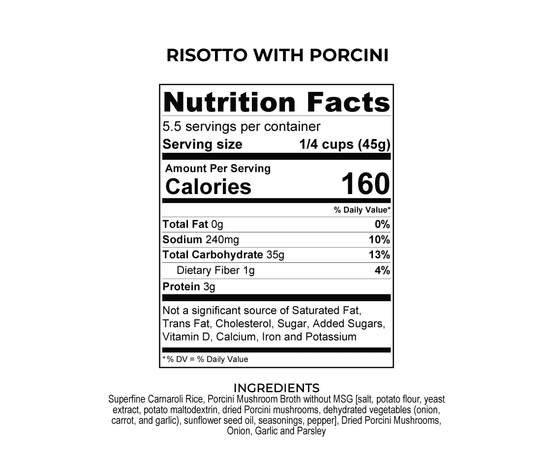 RISOTTO WITH PORCINI MUSHROOMS (AI FUNGHI PORCHINI) - Image 3